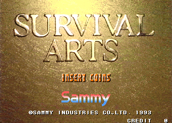 Survival Arts (World) Title Screen